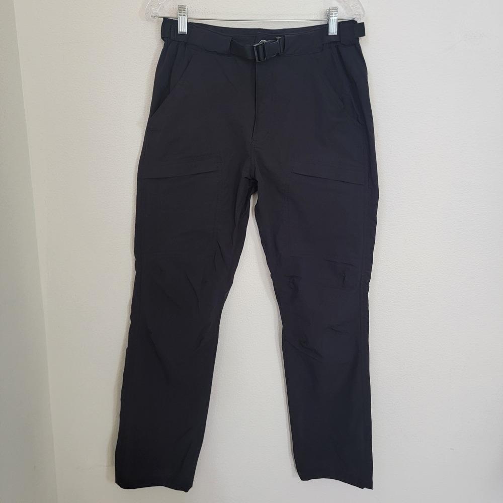 Free Soldier Double Knee Black Cargo Pant Belt Size 30x32 Nylon Spandex Tactical